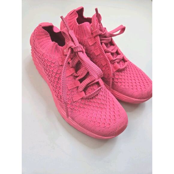 NOBULL Allday Knit Runner EUC Size Mens 7.5 Womens 9 Pink Athletic - Picture 1 of 13